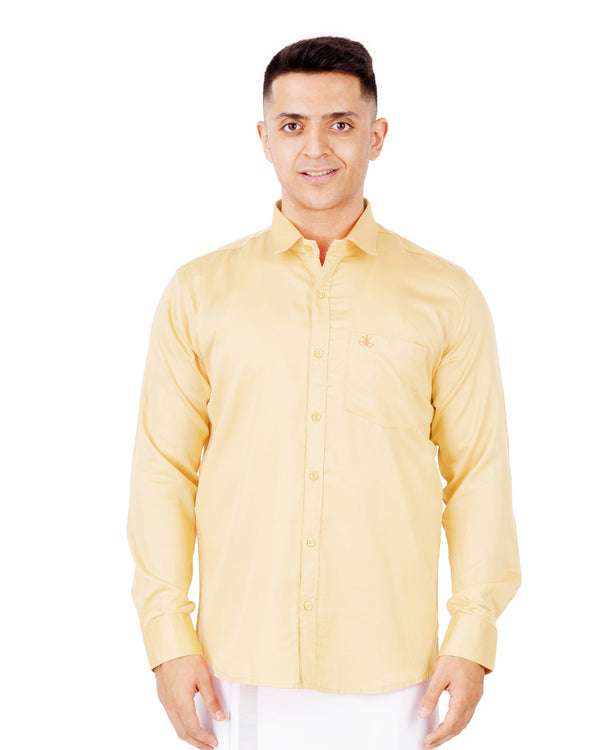 Men's Comfort Fit Full Sleeve Pure Cotton Shirt [Sandal]