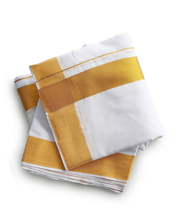 Panchakachams 2" Inch Gold Zari Border  9x5