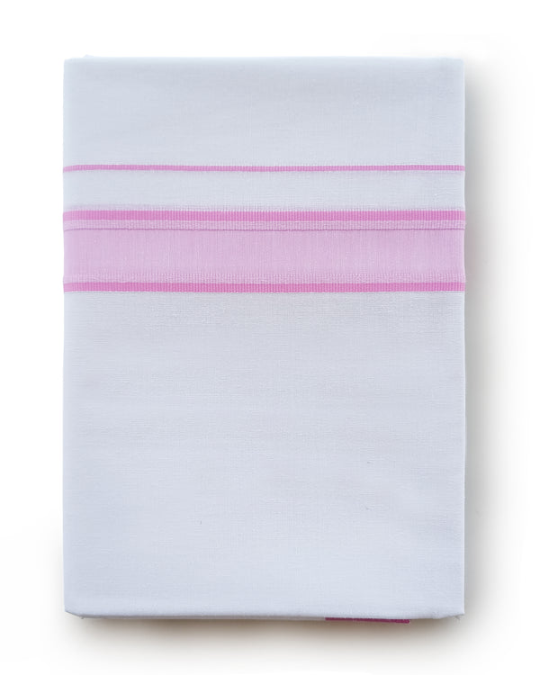 Men’s VK Fancy Border white Dhoti - 2.00 Meter