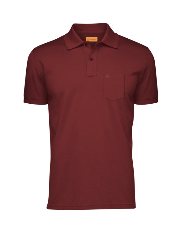 Polo T-Shirts for Men with Pocket [Maroon]