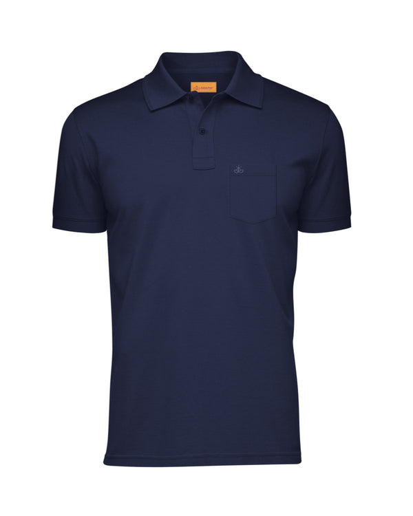 Polo T-Shirts for Men with Pocket [Navy Blue]