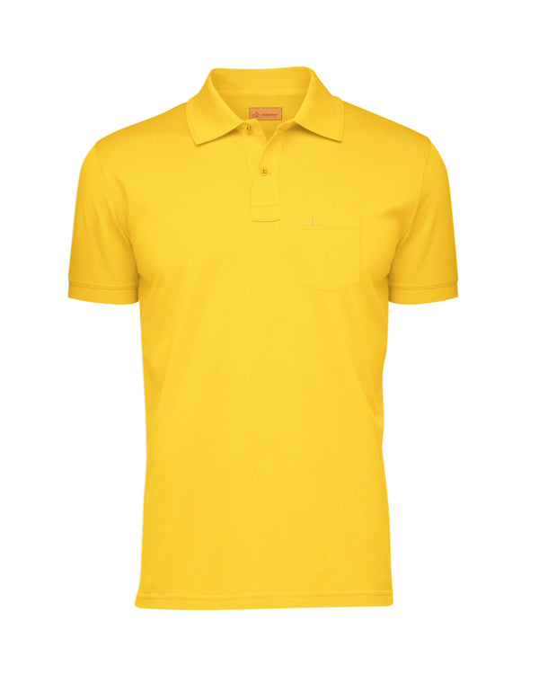 Polo T-Shirts for Men with Pocket [Yellow]