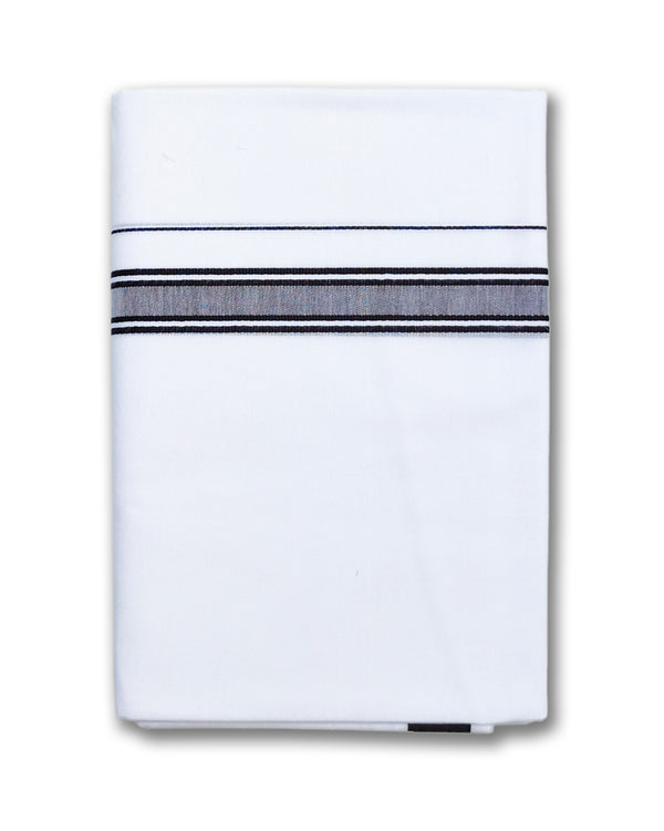 Men’s Cotton white 2.00 Meter Dhoti 1’Inch VK Fancy Border